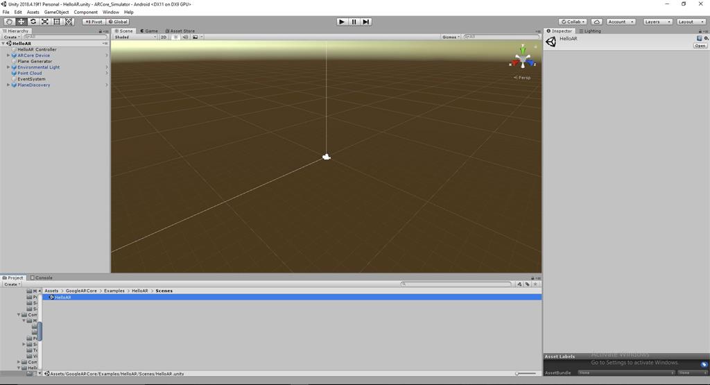 Building A Simple Google ARCore Demo With Simulator Augmented Reality